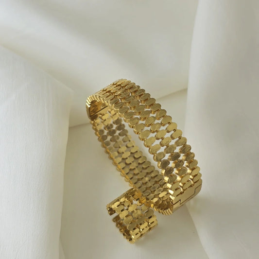 Sparkle Bangle & Ring Set (Adjustable Ring)