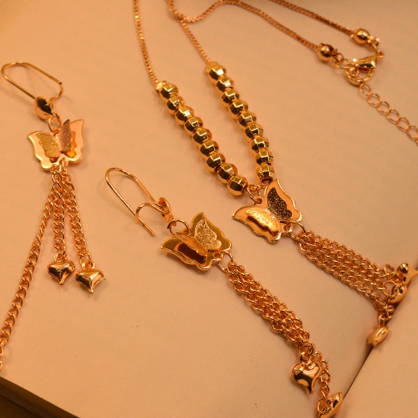 Pack of 2 set 18k gold-plated jewelry stainless steel 1 year warranty